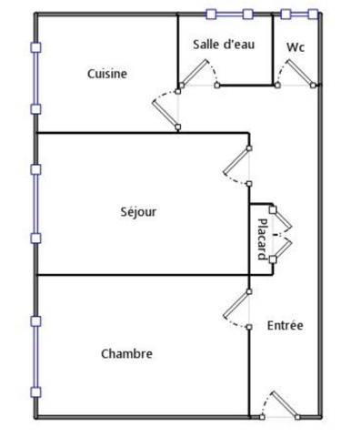 Appartement 2 pièces - 49 m²