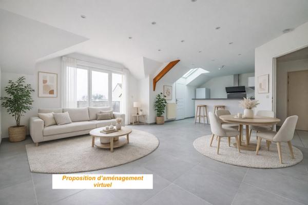 Appartement F3 avec balcon et garage à Maison-Rouge