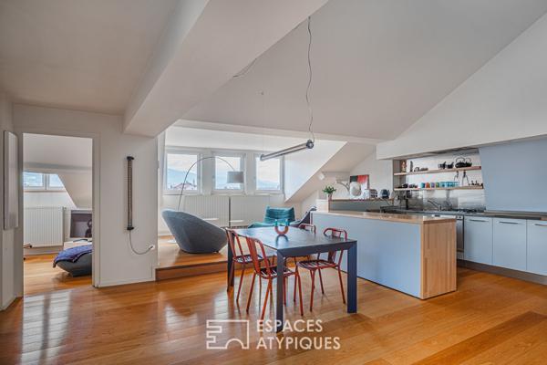 Triplex d’exception avec jardin sur les quais de l’Isère