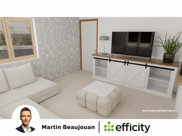 Appartement 3 pièces - 58 m² Exclusivité efficity