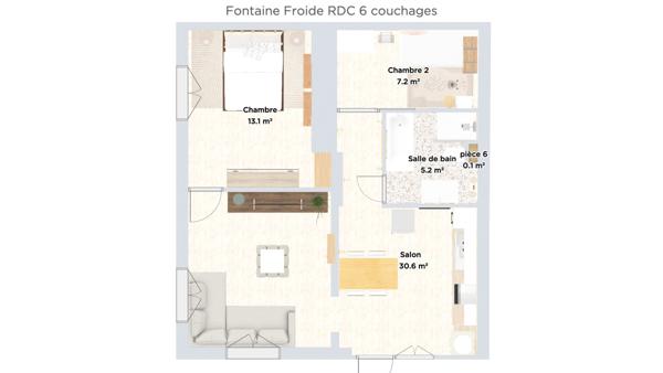 Appartement 3 pièces - 58 m² Exclusivité efficity