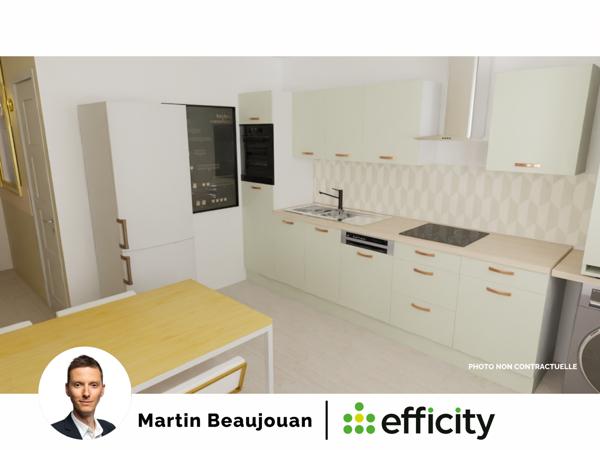 Appartement 3 pièces - 58 m² Exclusivité efficity