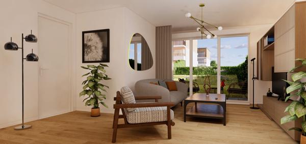 Appartement à vendre 3 pièces avec balcon et parking MOUSSY LE VIEUX (77)