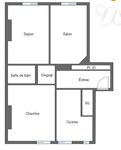 Paris XV – Rue de Vaugirard – 2/3 pièces traversant avec ascenseur