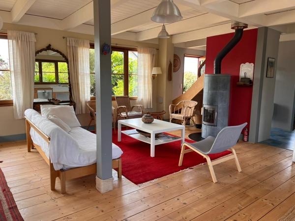 Plougasnou (29630) Plougasnou, Le Diben Port Blanc, maison bois de 2010 en impasse, plage à pied.