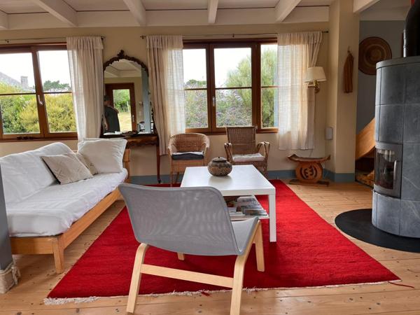 Plougasnou (29630) Plougasnou, Le Diben Port Blanc, maison bois de 2010 en impasse, plage à pied.