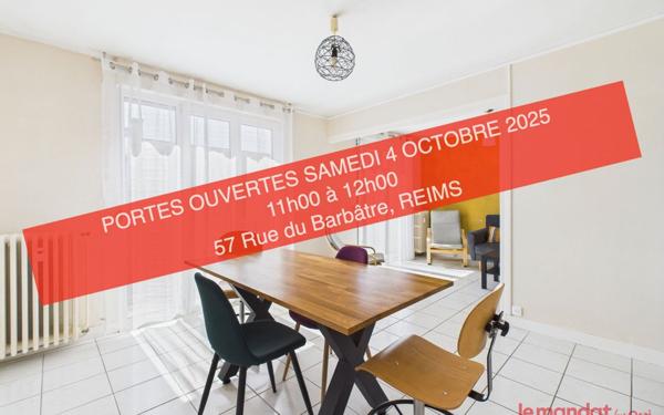 Appartement à vendre    4 pièces • 66,30 m2 Reims
