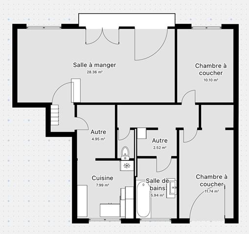 Appartement 4 pièces à Brest - Saint-Marc - Le Guelmeur