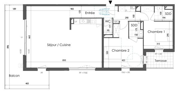 À vendre – Grand T3 neuf avec terrasse à Wimille, proche Wimereux