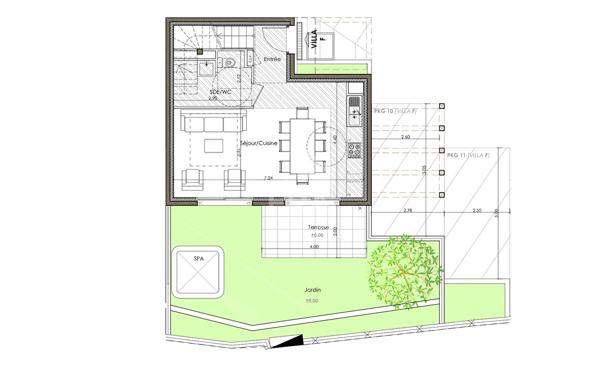 A vendre maison neuve 3 pièces 73 m2 LA TURBIE avec jardin et jacuzzi