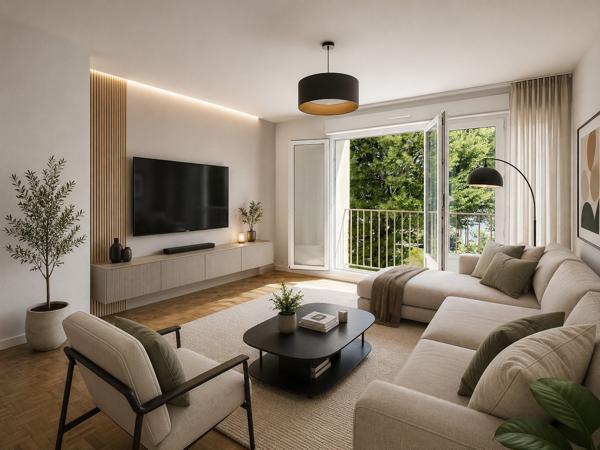 BREST GUELMEUR : Bel appartement T2 de 45m2 en dernier étage