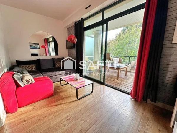 T2 avec balcon-loggia exposé sud et garage