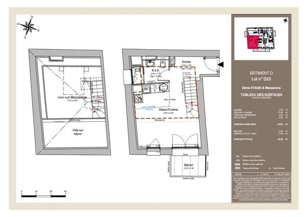 Nice Rimiez 2 pièces Dernier Etage entièrement rénové avec Balcon
