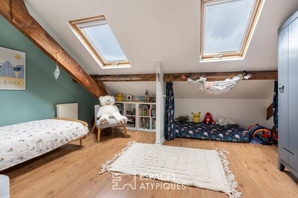 Maison familiale type loft cachée à deux pas du jardin des plantes