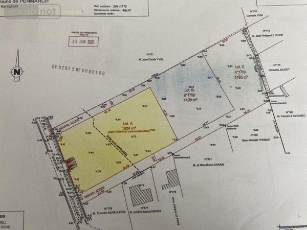 Terrain à Batir à vendre à Penmarch dans le Finistère (29760), ref : 29022-1640