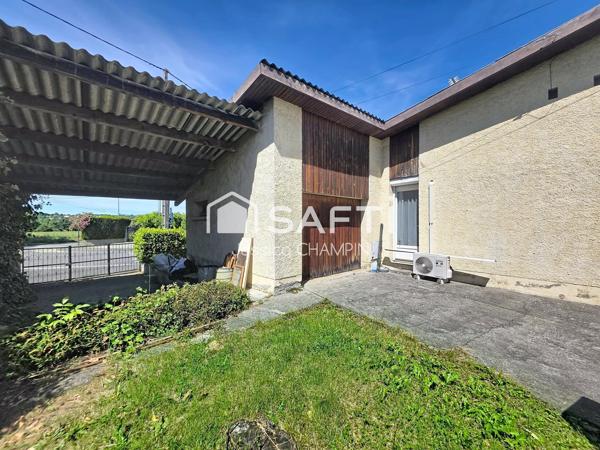 Plain-pied fonctionnel avec extérieur et emplacement idéal.
