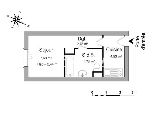 Location Studio 19.78 m² - RUE DE LUDRES Vandoeuvre 54500