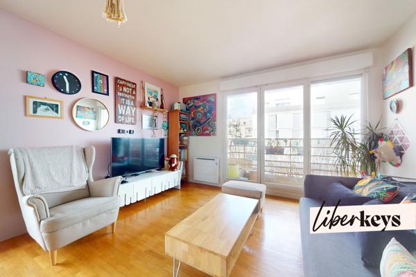 Colombes Europe – 3P 66 m², 2 balcons, parking, résidence 2006