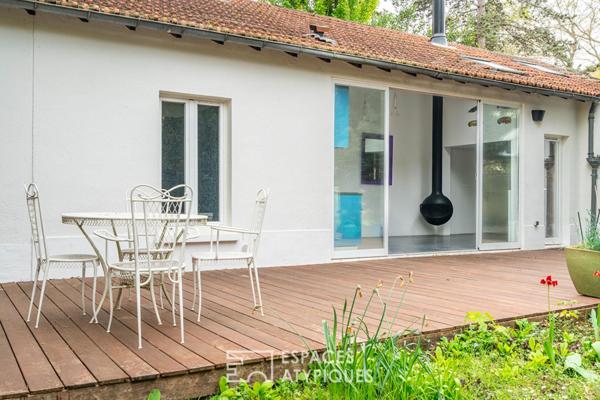 Maison de plain-pied avec terrasse et jardin au quartier des Buttes