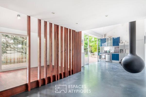 Maison de plain-pied avec terrasse et jardin au quartier des Buttes