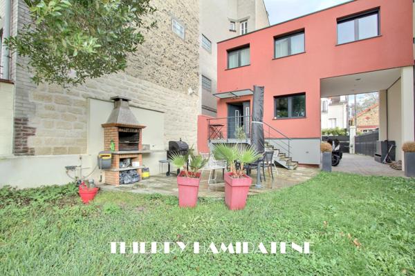 CENTRE VILLE MAIRIE MAGNIFIQUE MAISON MEULIERE ENTIEREMENT RENOVEE DPE C 5 PIECES 3 CHAMBRES S/SOL TOTAL JARDIN 300M2