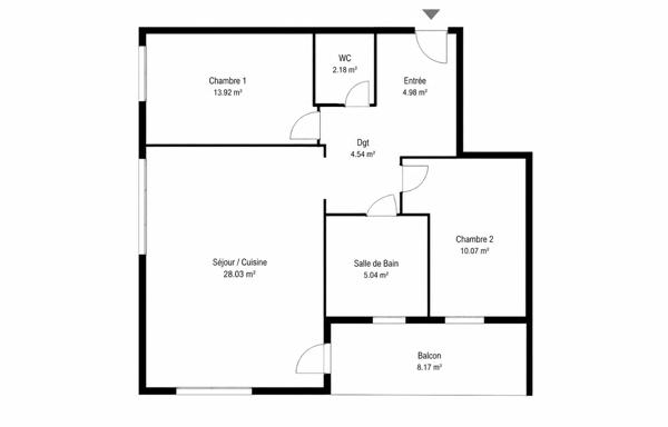 Appartement
         3 pièces
        - 70 m² Exclusivité 350 000 € *