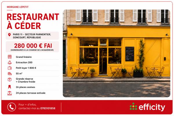 Fonds De Commerce
        
        - 55 m² 280 000 € *