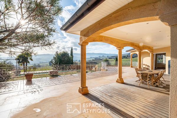 Villa avec vue exceptionnelle sur Cogny