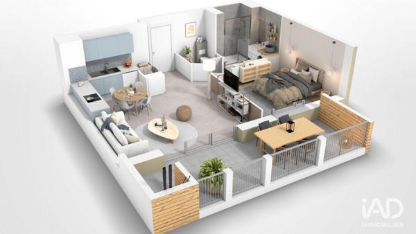 Appartement à vendre 2 pièces 48 m² Échirolles