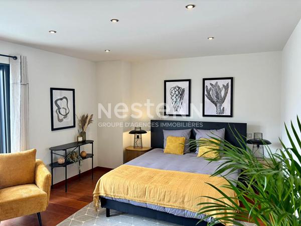Canet en Roussillon - A VENDRE Villa contemporaine vue mer de 4 pièces avec jardin piscine et garage
