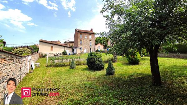 THIZY-LES-BOURGS (69240) Immeuble de rapport  151 m²  habitable, terrain 500 m² avec jardin et dépendance