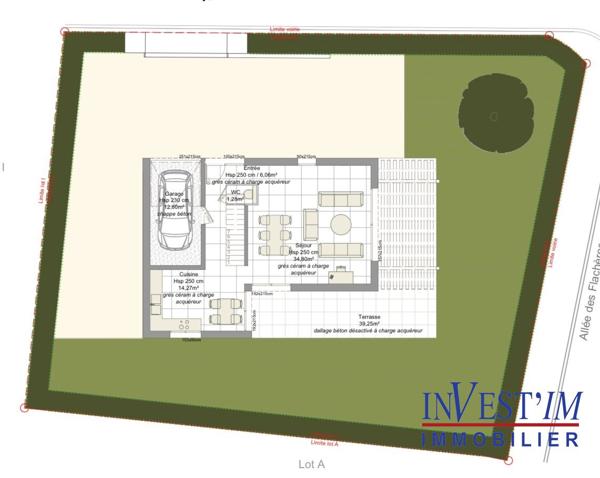 CHARLY SECTEUR FLACHERES_ TERRAIN DE 437M² AU CALME- Permis de construire accordé. , Charly CHARLY SECTEUR FLACHERES_ TERRAIN DE 437M² AU CALME- Permis de construire accordé. , Charly