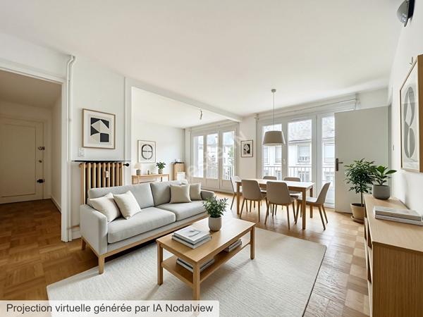 Nantes Procé-Monselet / Appartement 3 pièce(s) 70 m2 / A RENOVER / balcons / parking / cave/ DPE en C