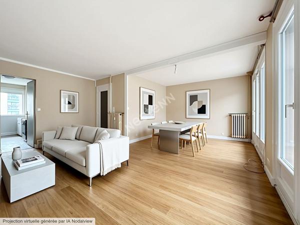 Nantes Procé-Monselet / Appartement 3 pièce(s) 70 m2 / A RENOVER / balcons / parking / cave/ DPE en C