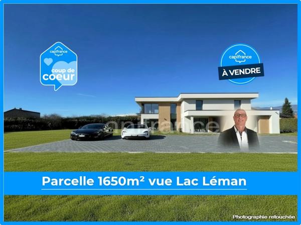 Parcelle constructible de 1650m² située au pied du Lac LEMAN (74)