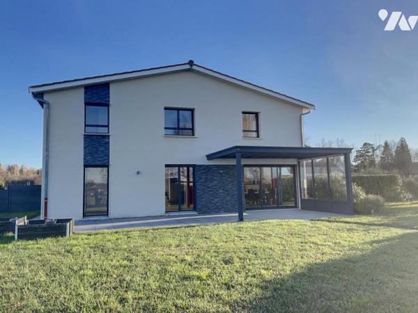 DOMMARTIN (69), maison récente 6 pièces 133m² habitable terrasse et jardin attenant 614m²