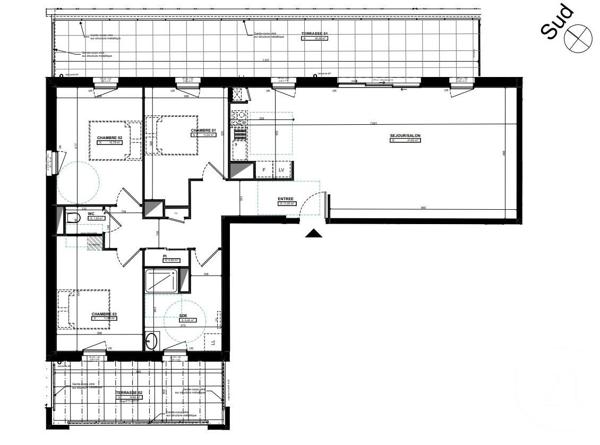Appartement T4 à vendre  4 pièces - 99,24 m2 VANNES - 56