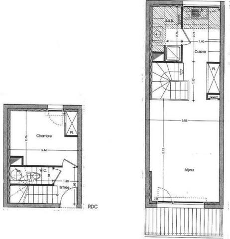 Appartement 2 pièces                                        - 44100 Nantes Réf : 12474
