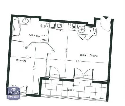 Appartement à vendre 2 pièces 42.8m² La Seyne-sur-Mer (83500)