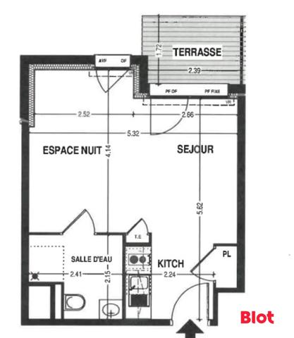 Appartement 1 pièce(s)