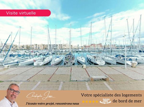 Appartement T2 avec parking vue imprenable sur le Port