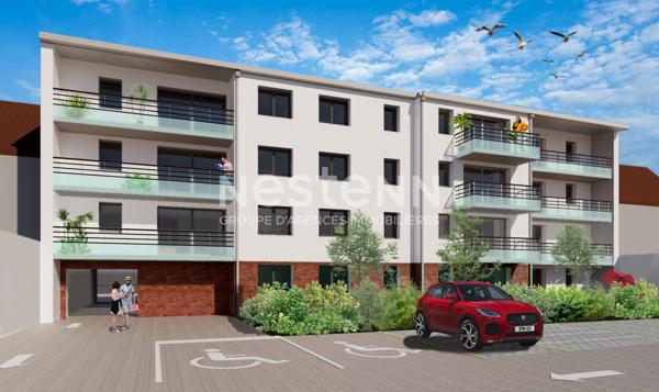 Programme neuf Appartements CALAIS-NORD avec place de parking du RDC au R+3 avec ascenseurCalais T3 de 68.59 m2