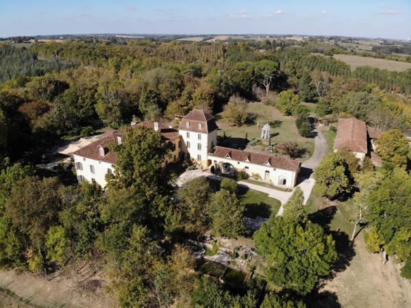 Château de charme avec vue sur les Pyrénées, parc et dépendances
