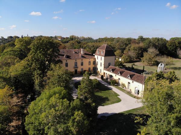 Château de charme avec vue sur les Pyrénées, parc et dépendances