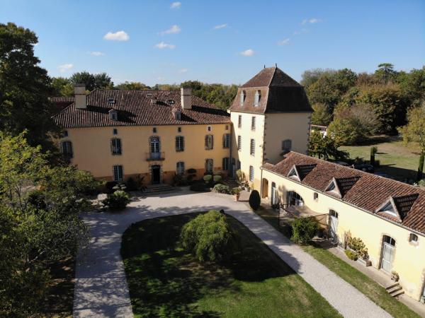 Château de charme avec vue sur les Pyrénées, parc et dépendances