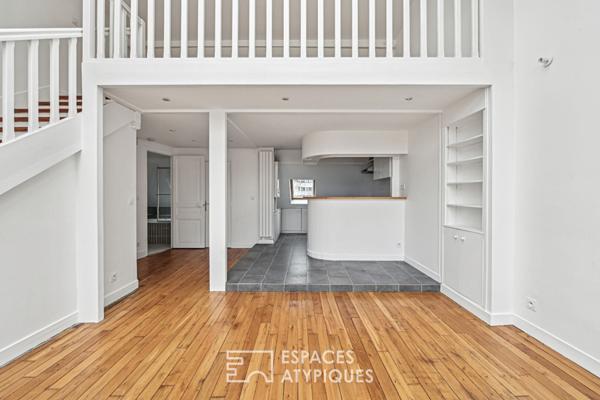 Atelier d’artiste traversant en dernier étage avec balcon – Jasmin Auteuil