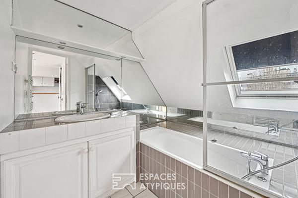 Atelier d’artiste traversant en dernier étage avec balcon – Jasmin Auteuil