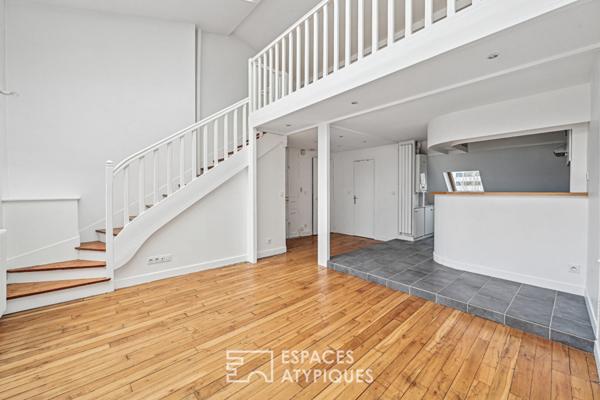 Atelier d’artiste traversant en dernier étage avec balcon – Jasmin Auteuil