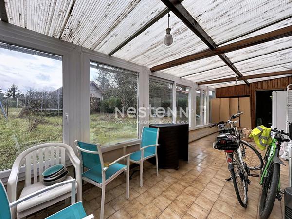 Maison Dreux 4 pièces, 3 chambres proche commerces et écoles, jardin cave, garage, véranda -86,08 m2 - 210 500€