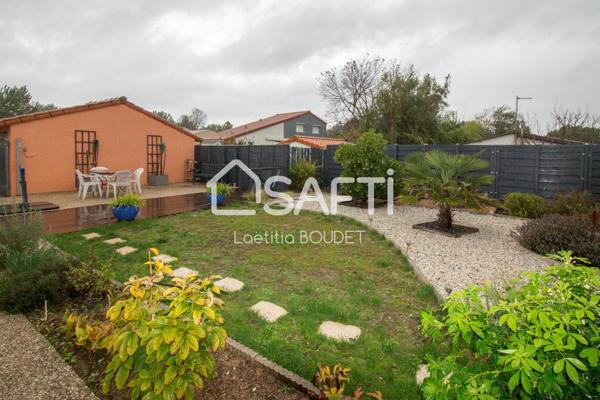 QUARTIER DES BOUCHOLEURS : PLAIN PIED 3 CHAMBRES AVEC GARAGE ET JARDIN AU CALME